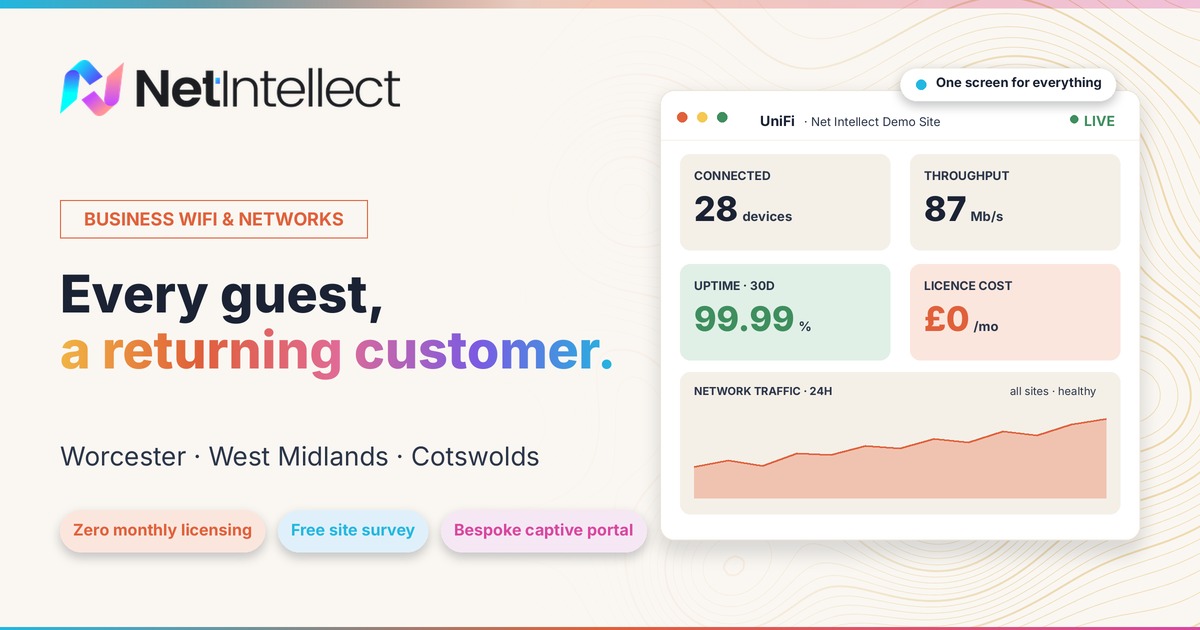 Netelligent Business WiFi & Guest-WiFi Marketing, Worcester | Net Intellect